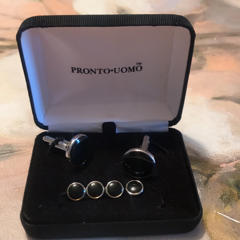 Pronto Uomo Cuff Links And Studs - image 7